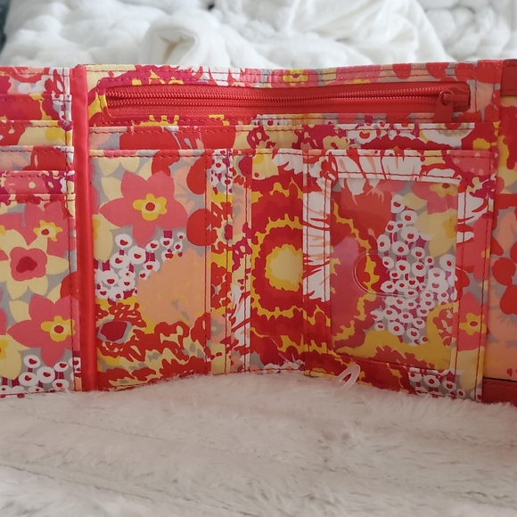 Vera Bradley Coral Quilted Wallet - Picture 2 of 3
